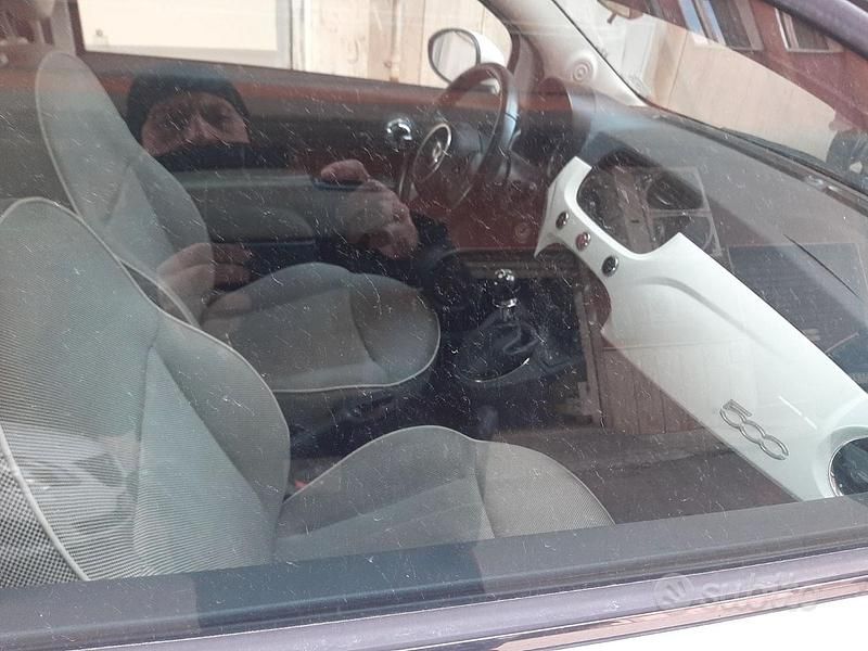 Usata Fiat 500 Lounge 69 CV (50 kW) 2008 Bianco Cabrio