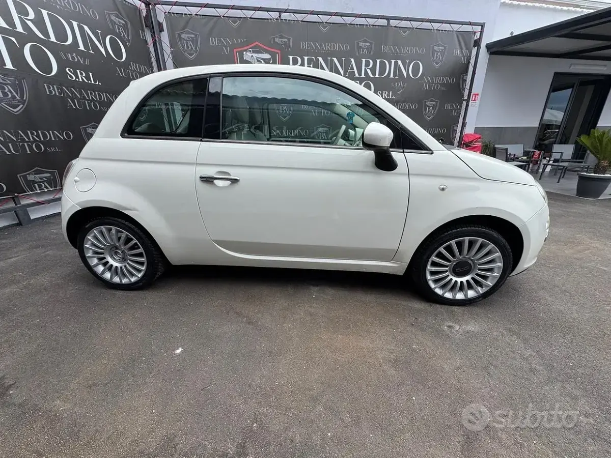 Usata Fiat 500 69 CV (50 kW) 2009 Bianco Cabrio