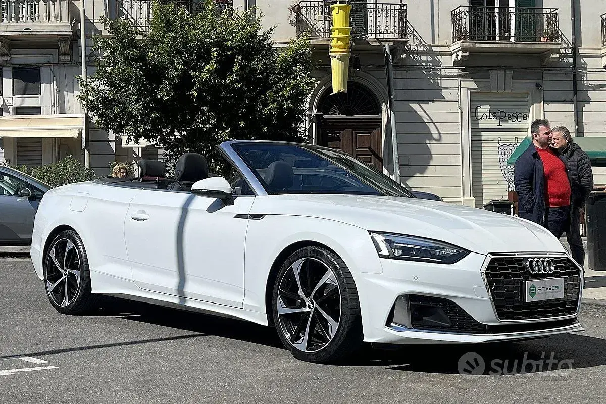 Usata Audi A5 Cabriolet Advanced 204 CV (150 kW) 2021 Bianco Cabrio