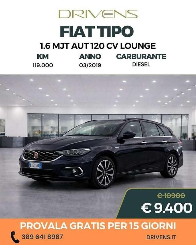 Usata Fiat Tipo Lounge 120 CV (88 kW) 2019 Blu/azzurro Station wagon