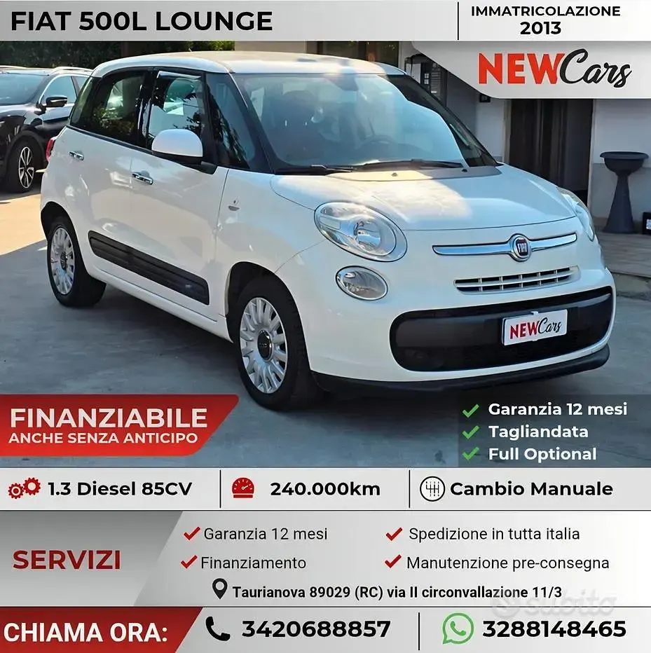 Usata Fiat 500L Lounge 85 CV (62 kW) 2013 Monovolume