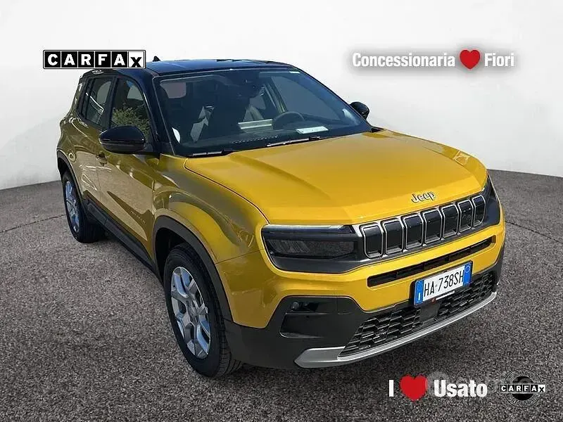 Nuova Jeep Avenger Altitude 101 CV (74 kW) 2025 Giallo SUV