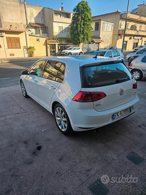 Usata VW Golf VII 110 CV (80 kW) 2017 Bianco Berlina