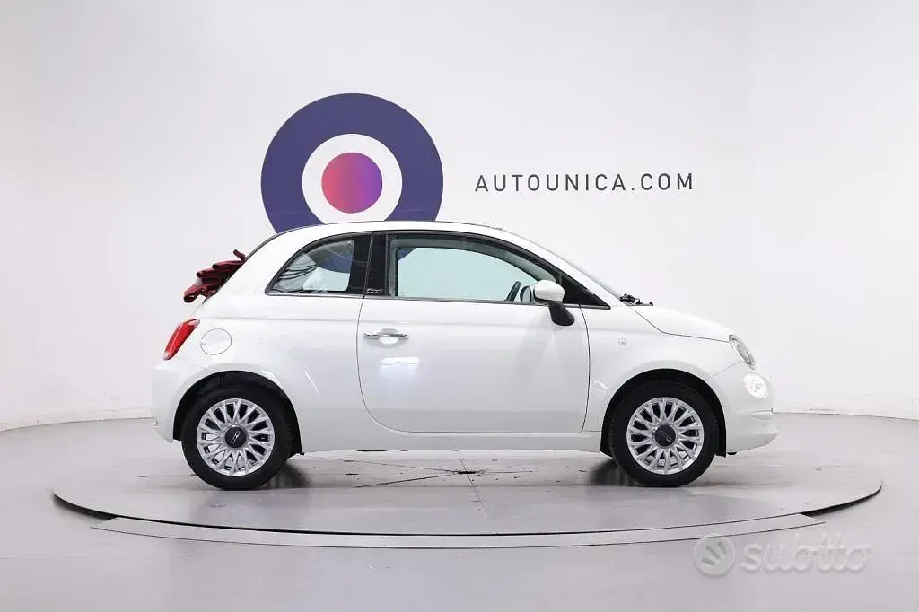 Usata Fiat 500C Lounge 69 CV (50 kW) 2018 Bianco Cabrio