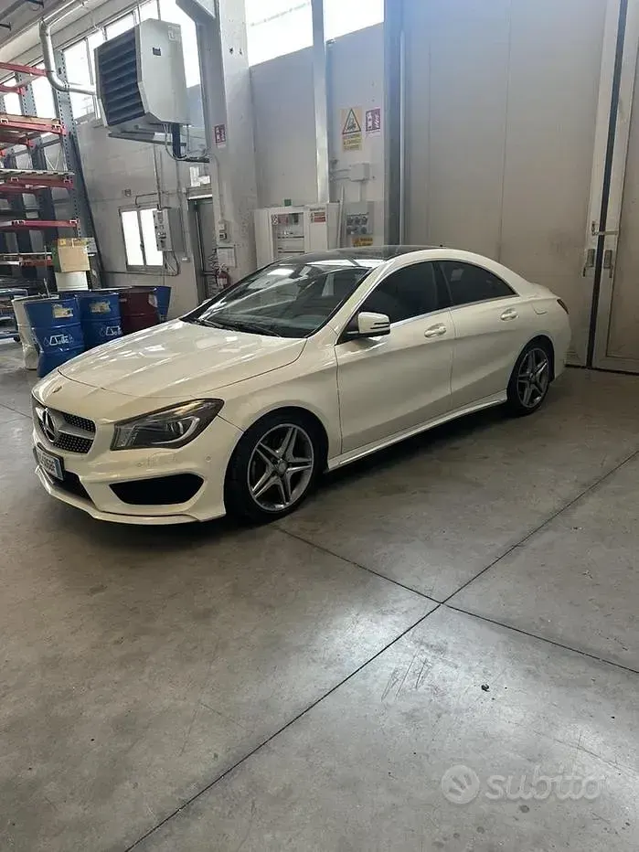 Usata Mercedes CLA220 177 CV (130 kW) 2014 Bianco Coupé