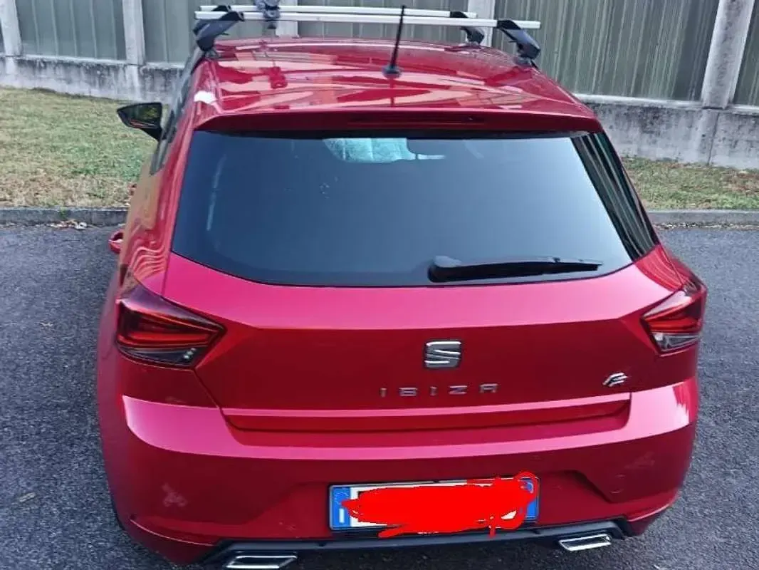 Usata Seat Ibiza FR 95 CV (69 kW) 2017 Rosso Berlina