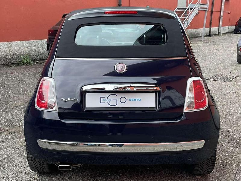 Usata Fiat 500C Lounge 69 CV (50 kW) 2012 Blu/azzurro Cabrio