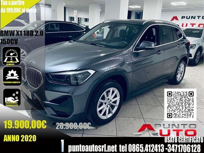 Usata BMW X1 Advantage 150 CV (110 kW) 2020 Antracite SUV