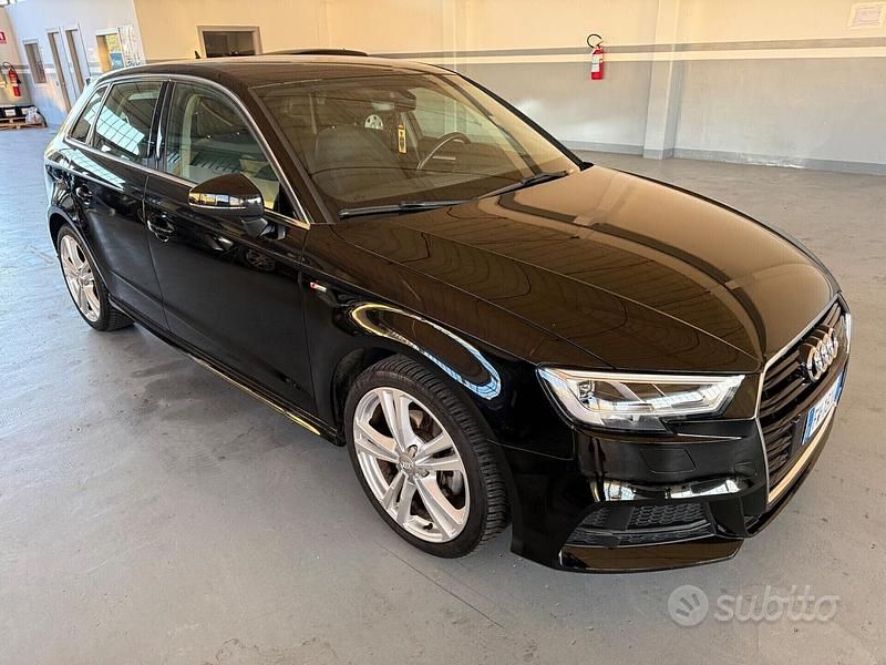 Usata Audi A3 S-Line 116 CV (85 kW) 2019 Nero Berlina