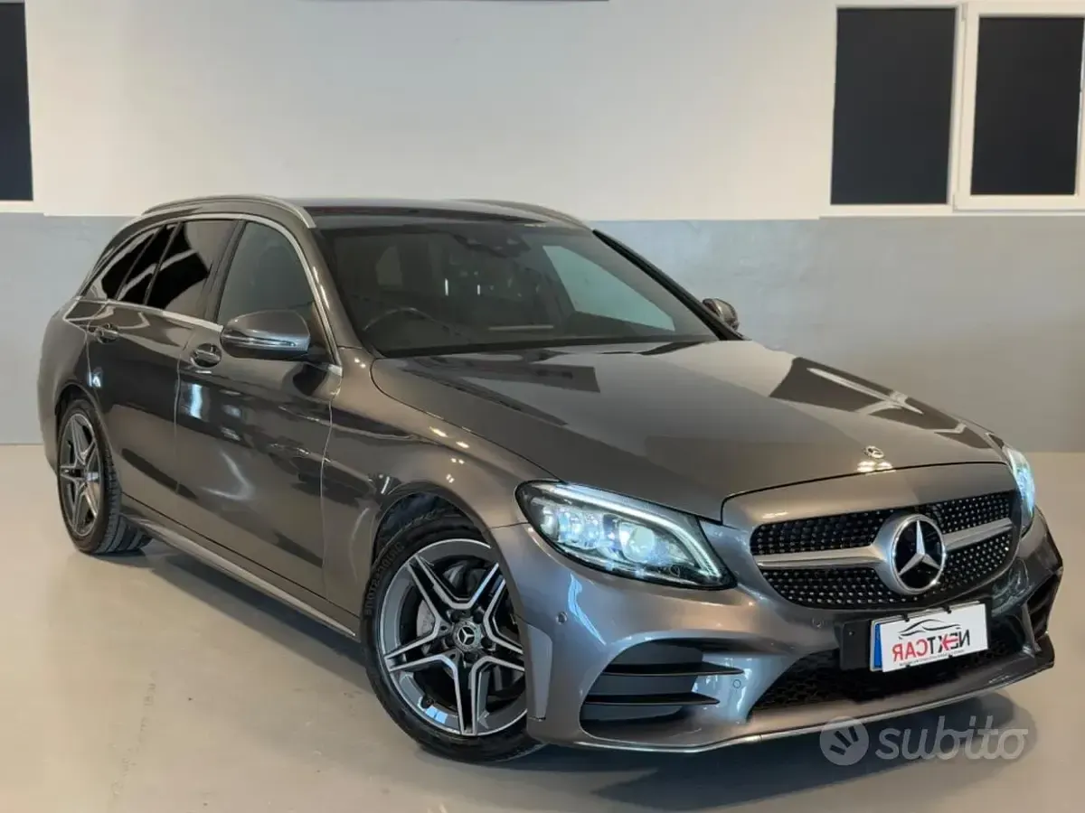 Usata Mercedes C220 AMG line 194 CV (142 kW) 2021 Grigio Station wagon