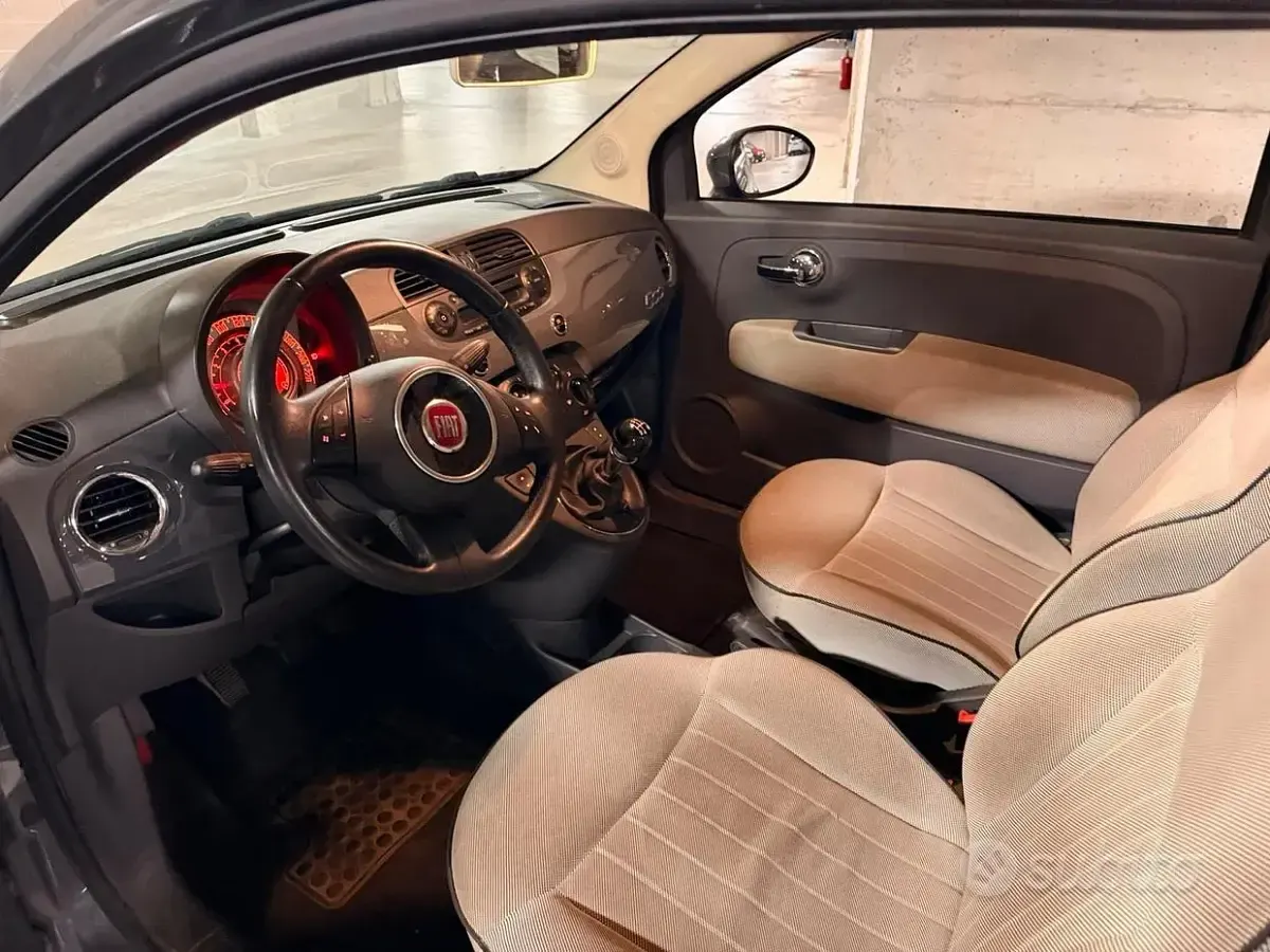 Usata Fiat 500 Lounge 69 CV (50 kW) 2012 Grigio Berlina
