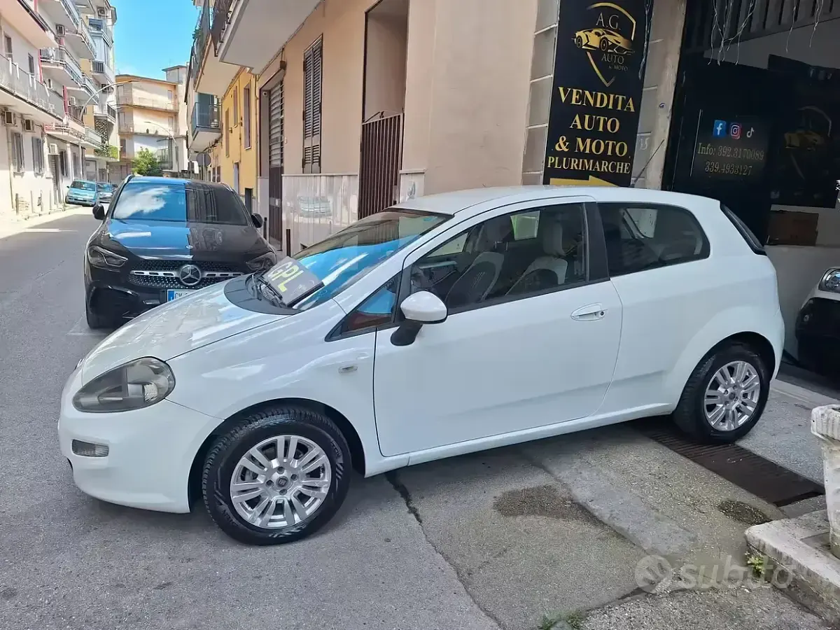 Usata Fiat Punto Evo Active 77 CV (56 kW) 2012 Bianco Utilitaria