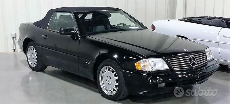 Usata Mercedes SL600 394 CV (289 kW) 1998 Nero pastello Cabrio