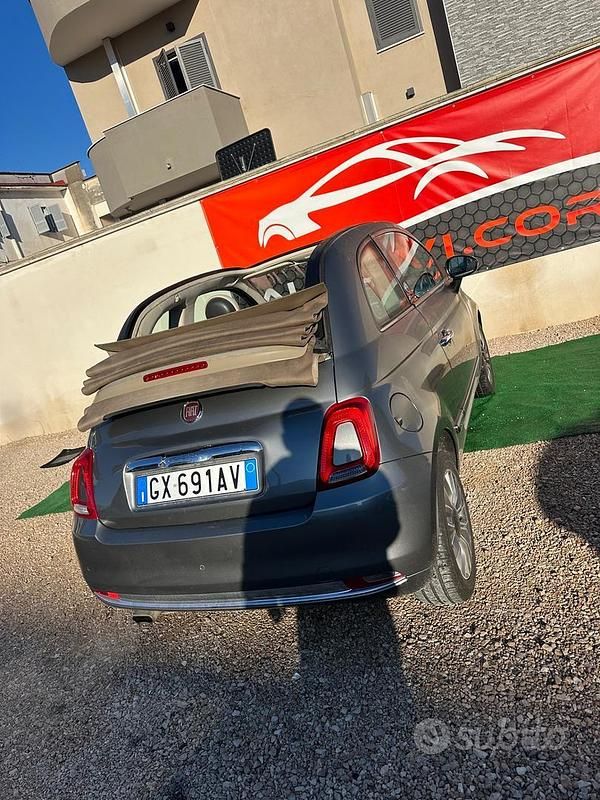 Usata Fiat 500C S 69 CV (50 kW) 2016 Grigio Cabrio