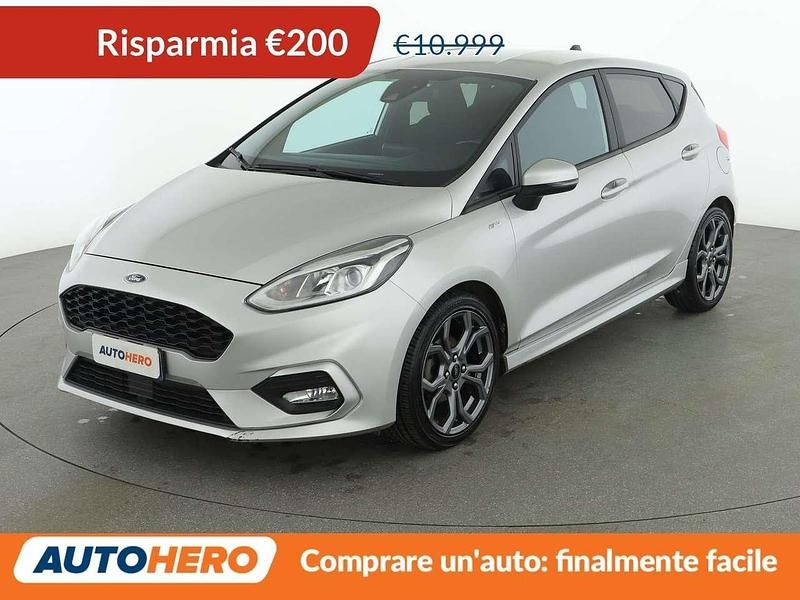 Grigio Usata 2019 Ford Fiesta ST-Line Utilitaria | 10.799 € (Buon prezzo) - Immagine 1/3