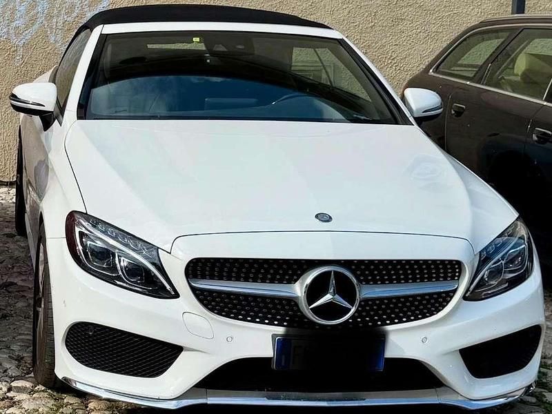 Usata Mercedes C220 Premium Plus 170 CV (125 kW) 2017 Bianco Cabrio