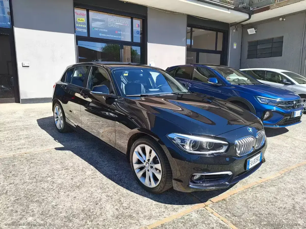 Usata BMW 118 Sport Line 136 CV (100 kW) 2015 Nero Utilitaria