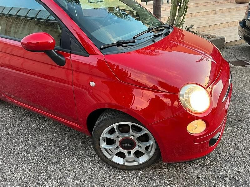 Usata Fiat 500 100 CV (73 kW) 2008 Rosso Berlina