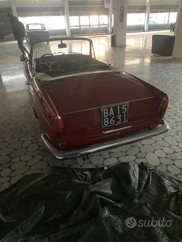 Usata Fiat 600 1960 Rosso Cabrio