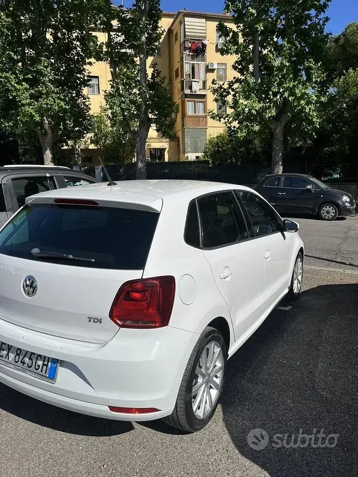 Usata VW Polo 75 CV (55 kW) 2015 Bianco Berlina