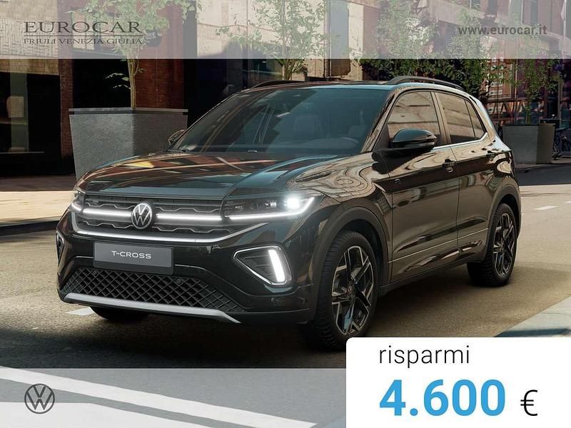 Deep black perlato Nuova 2026 VW T-Cross R-line Plus SUV | 26.900 € (Buon prezzo) - Immagine 1/4