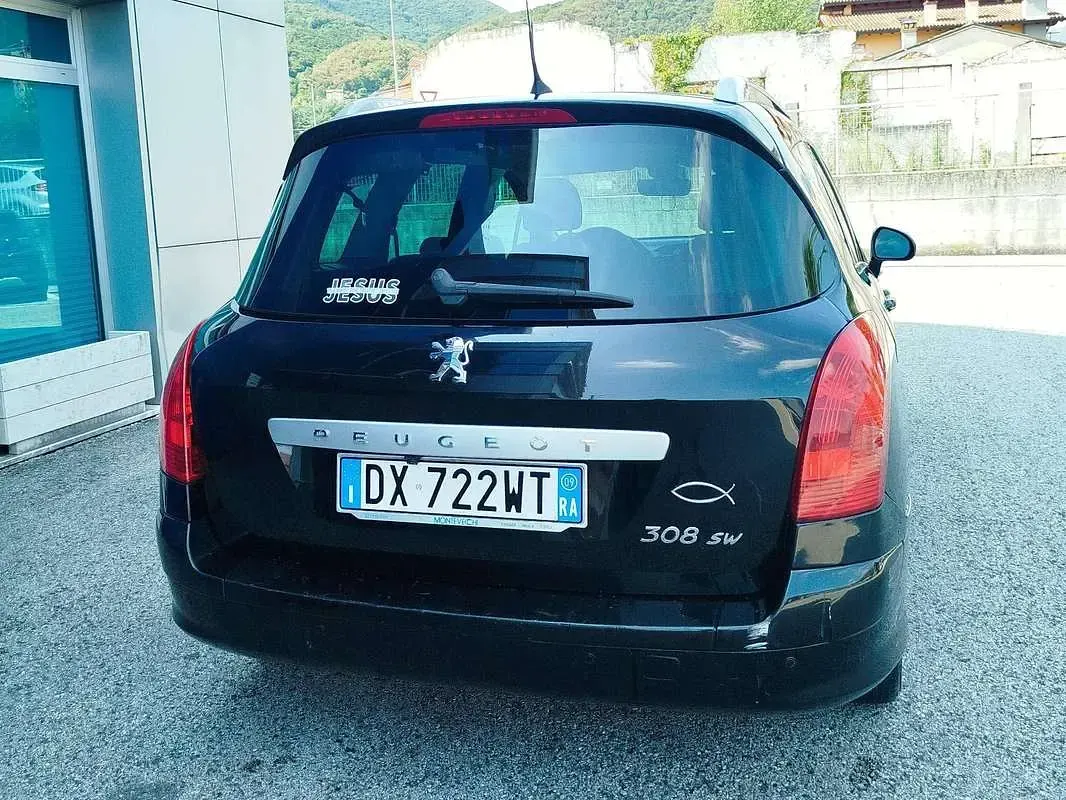 Usata Peugeot 308 109 CV (80 kW) 2009 Nero Station wagon