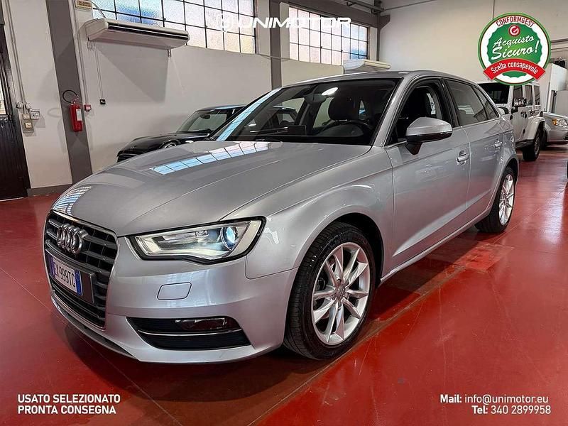 Usata Audi A3 Advanced Plus 110 CV (80 kW) 2015 Argento Berlina
