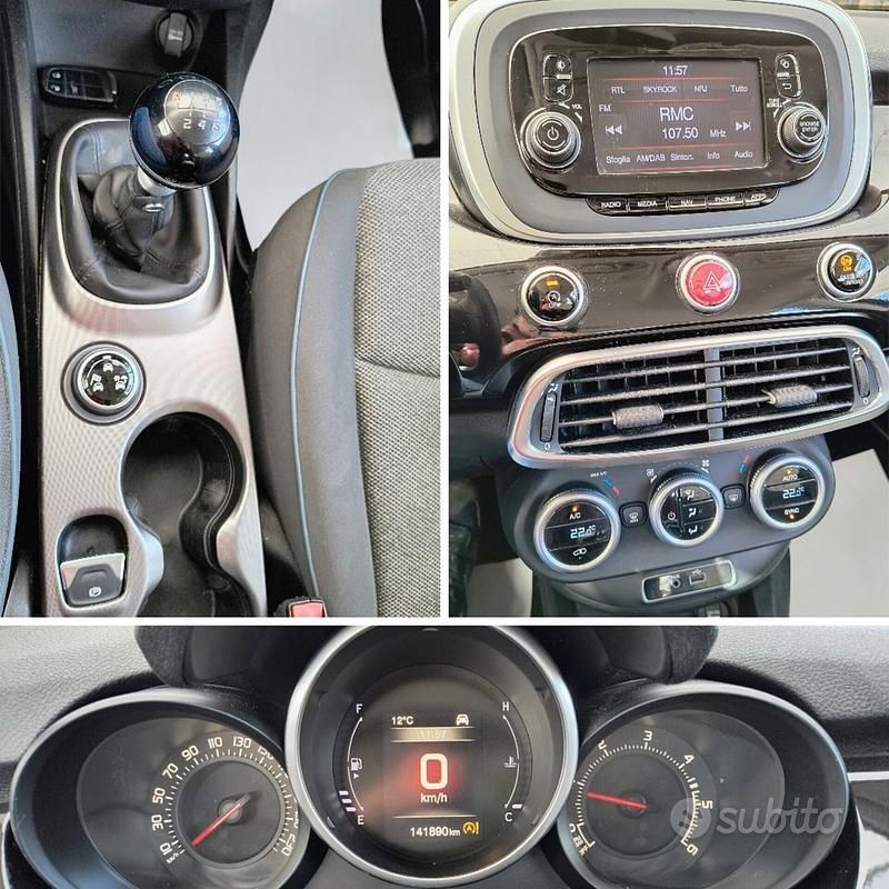 Usata Fiat 500X Lounge 120 CV (88 kW) 2017 Nero SUV