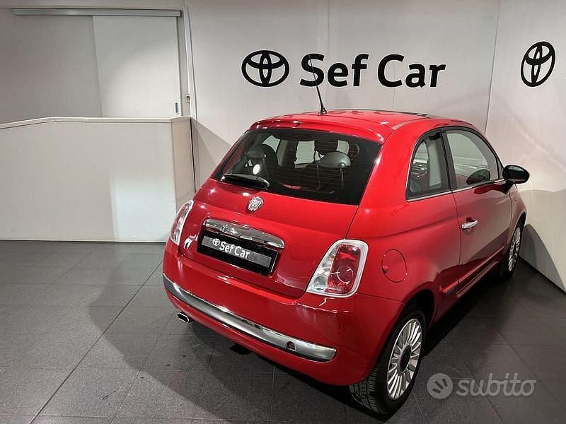 Usata Fiat 500 Lounge 69 CV (50 kW) 2011 Rosso Berlina