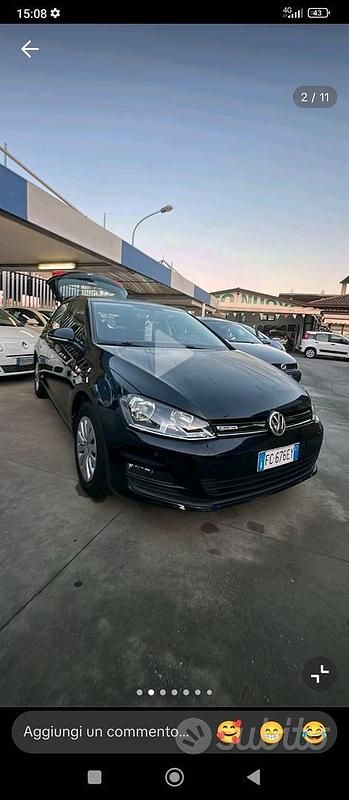 Usata VW Golf VII 110 CV (80 kW) 2016 Nero Berlina