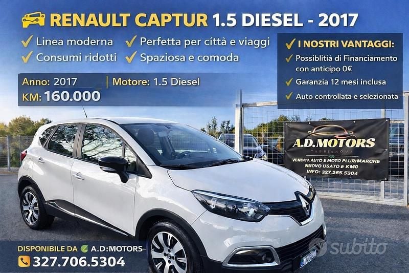 Usata Renault Captur Zen 90 CV (66 kW) 2017 Beige SUV