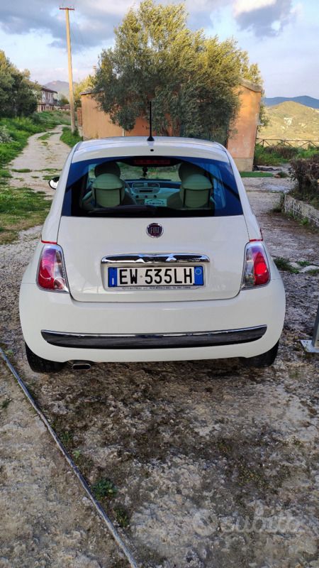 Usata Fiat 500 Lounge 95 CV (69 kW) 2014 Bianco Utilitaria