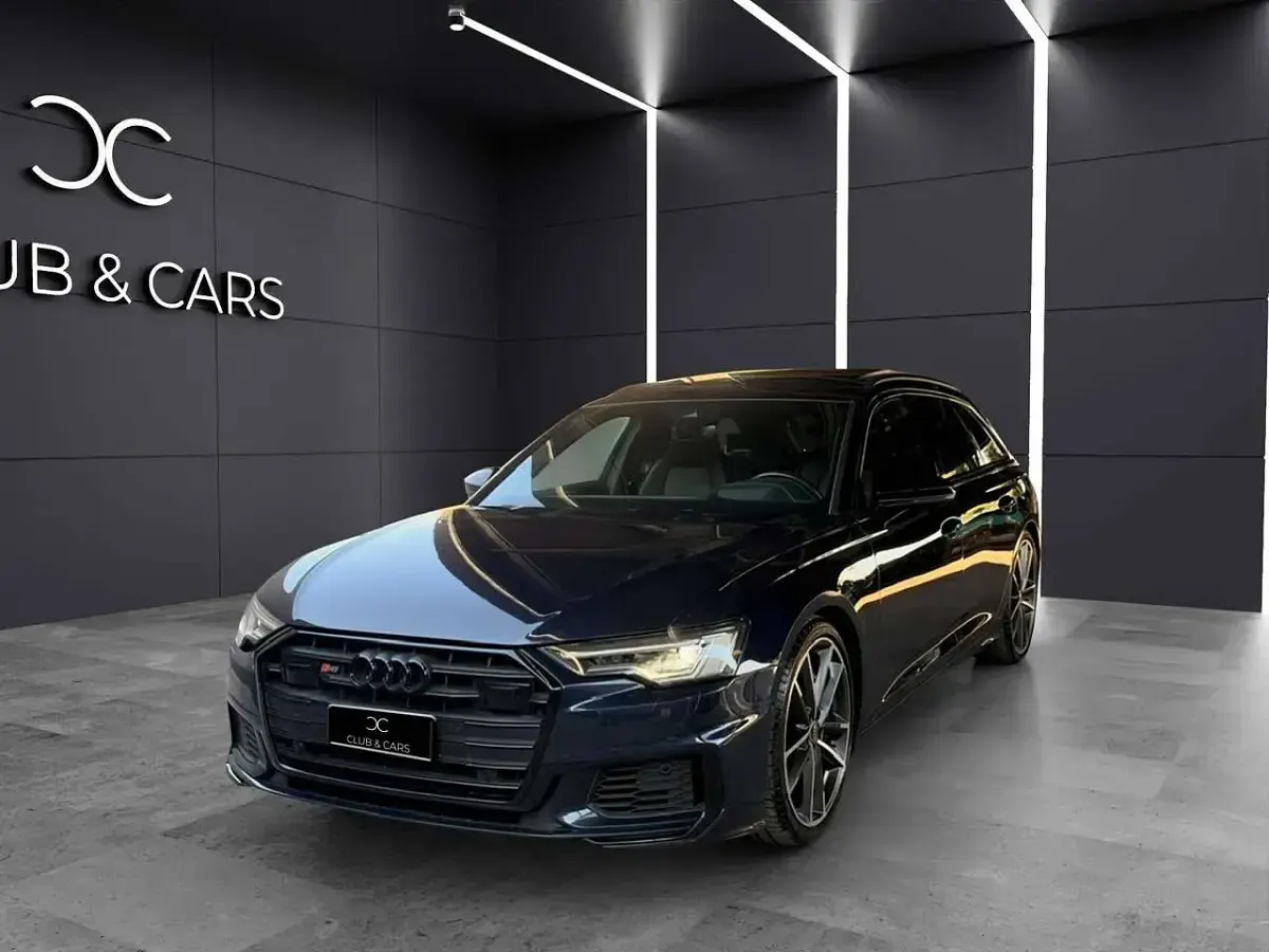 Usata Audi A6 S-Line 344 CV (253 kW) 2021 Blu firmamento perla Station wagon