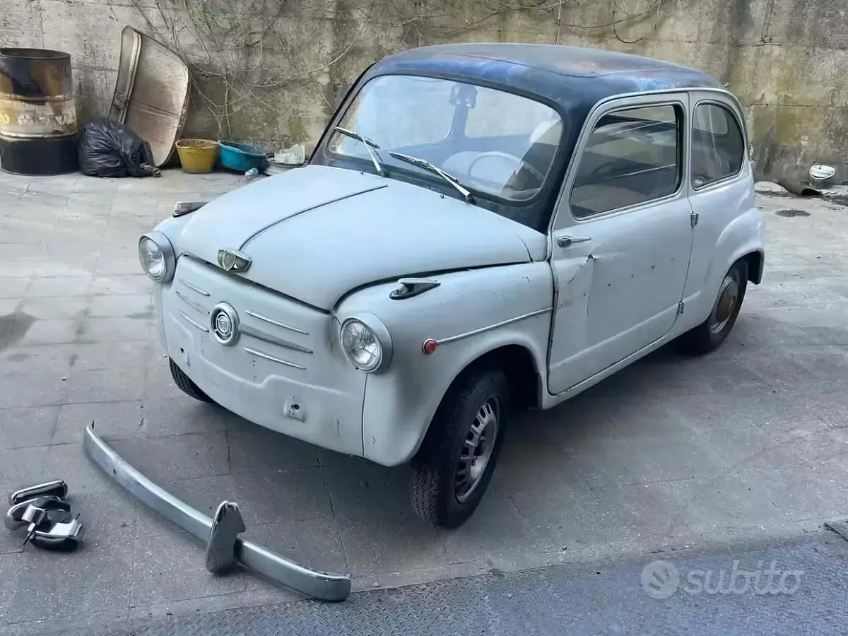 Usata Fiat 600 1960 Bianco Utilitaria