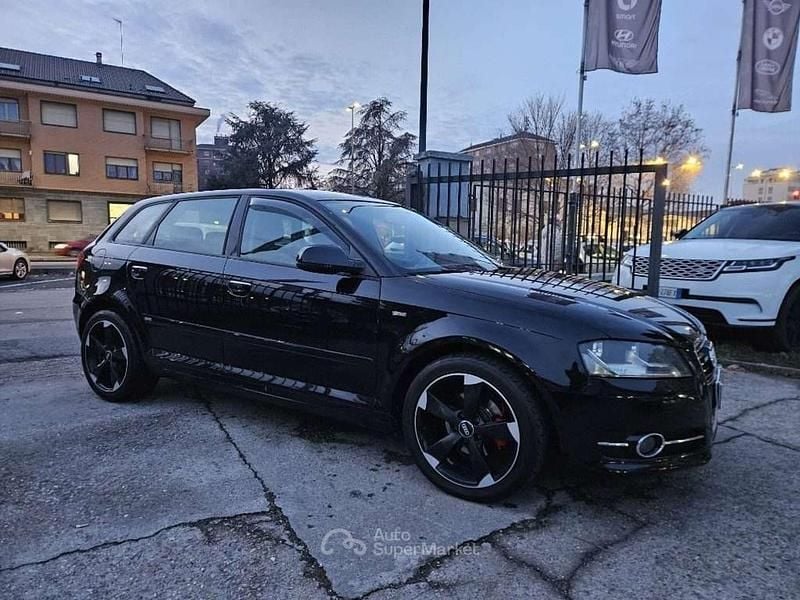 Usata Audi A3 S-Line 90 CV (66 kW) 2012 Nero Utilitaria