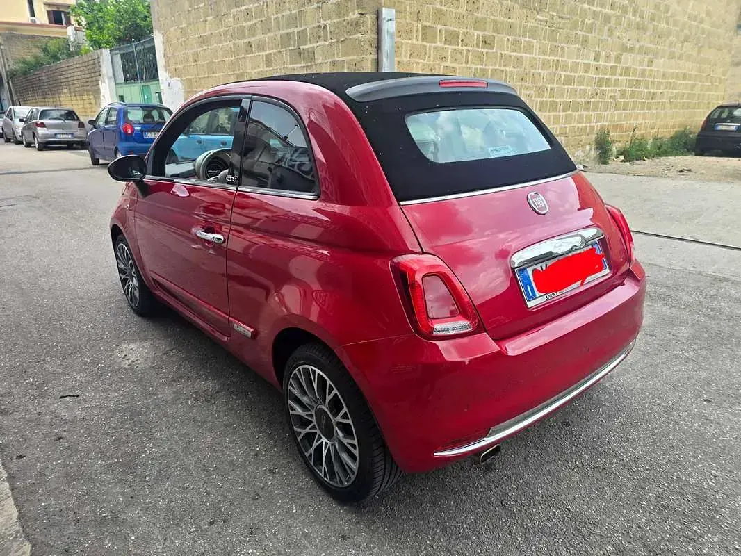 Usata Fiat 500C Lounge 69 CV (50 kW) 2019 Rosso Cabrio