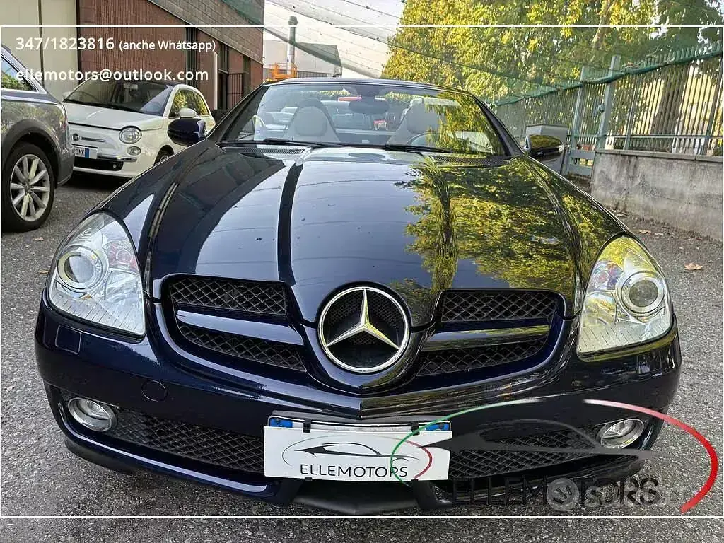 Usata Mercedes SLK200 184 CV (135 kW) 2010 Blu Cabrio
