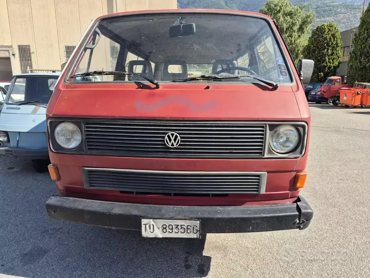 Usata VW T3 1987 Rosso Furgone