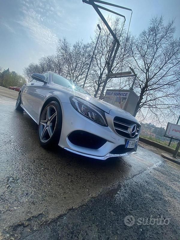 Usata Mercedes C220 170 CV (125 kW) 2017 Grigio Berlina