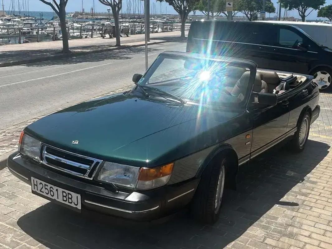 Usata Saab 900 Cabriolet 144 CV (105 kW) 1992 Verde Cabrio