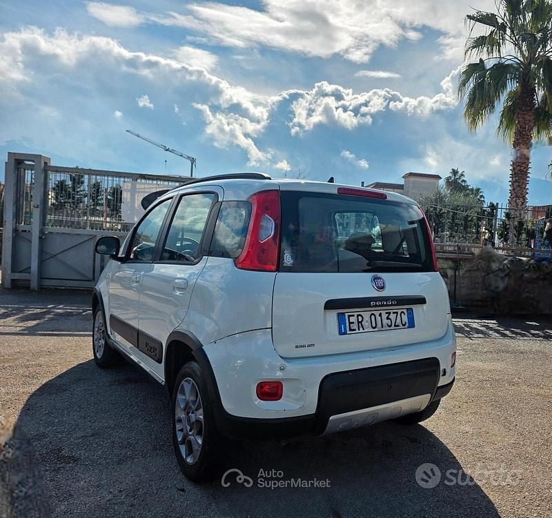Usata Fiat Panda 4x4 S 75 CV (55 kW) 2013 Bianco Utilitaria