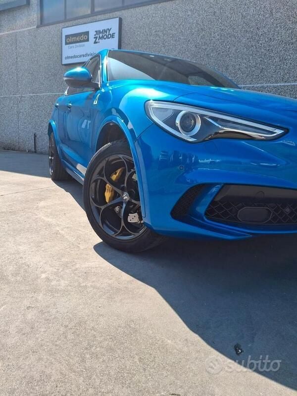 Usata Alfa Romeo Stelvio Quadrifoglio 510 CV (375 kW) 2021 Blu/azzurro SUV