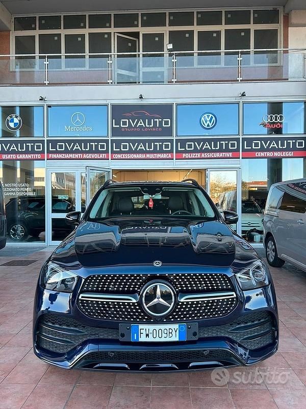 Usata Mercedes GLE450 AMG Premium 367 CV (269 kW) 2019 Blu Station wagon