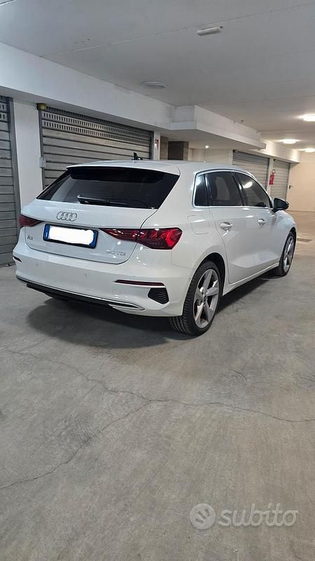 Usata Audi A3 Advanced 116 CV (85 kW) 2020 Bianco Berlina