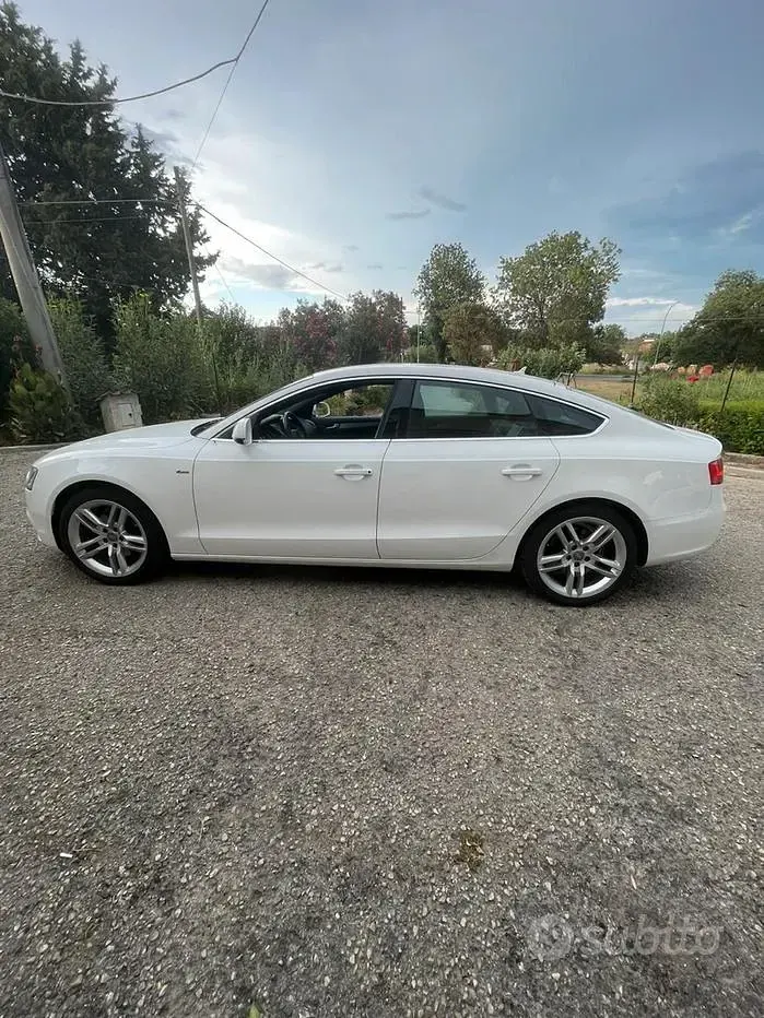Usata Audi A5 Sportback S-Line 177 CV (130 kW) 2013 Bianco Utilitaria