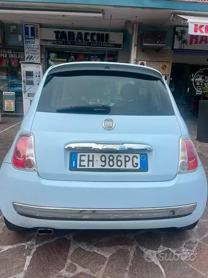 Usata Fiat 500 75 CV (55 kW) 2008 Bluazzurro Berlina
