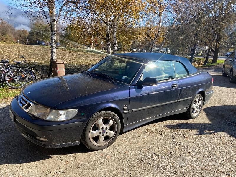 Usata Saab 9-3 Cabriolet 185 CV (136 kW) 2001 Blu Cabrio