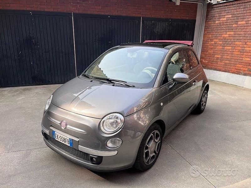 Usata Fiat 500C Lounge 84 CV (61 kW) 2011 Grigio metallizzato Cabrio