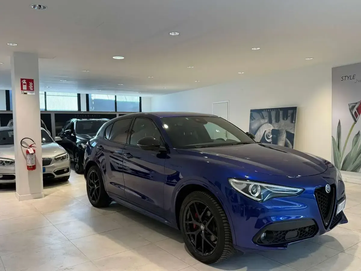 Usata Alfa Romeo Stelvio 209 CV (153 kW) 2021 Blu/azzurro SUV
