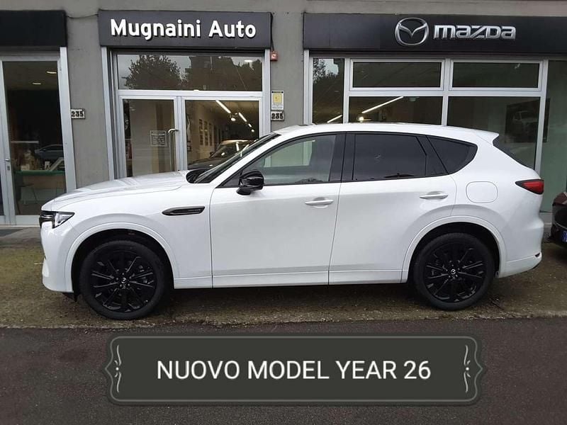 Nuova Mazda CX-60 Homura-Line 249 CV (183 kW) 2025 Rhodiem white pearl met SUV